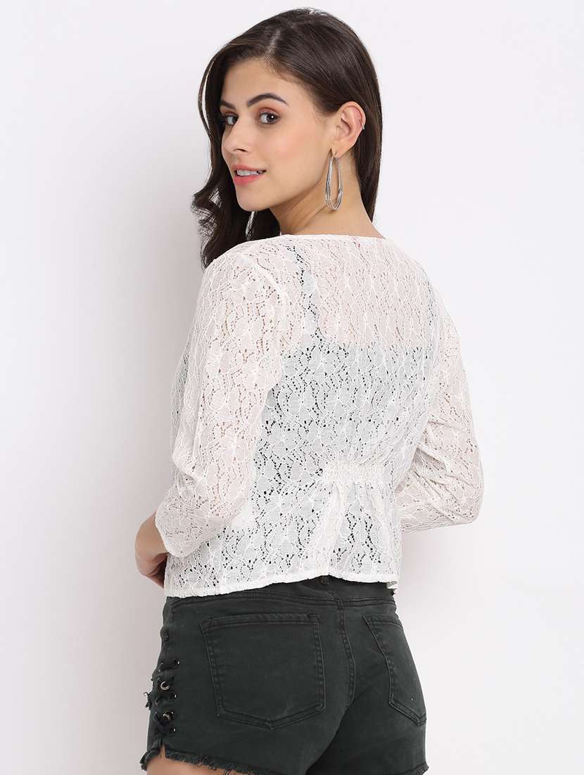 raschel knit regular shrug - 19956834 -  Standard Image - 1