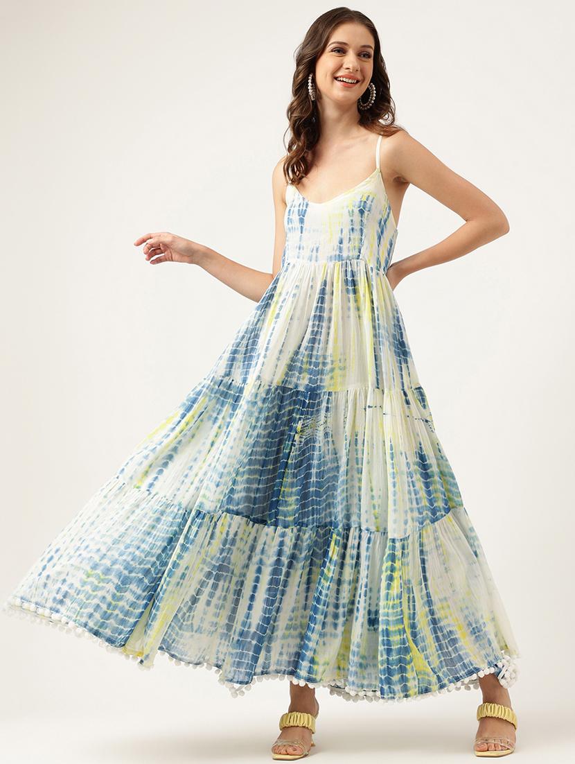 women's tie & dye tiered dress  - 19957280 -  Standard Image - 1