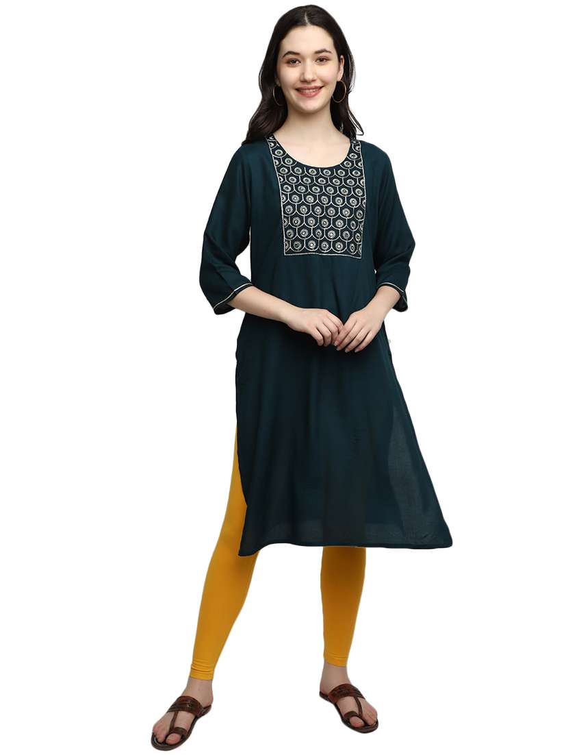 women yellow cotton legging - 19957683 -  Standard Image - 4