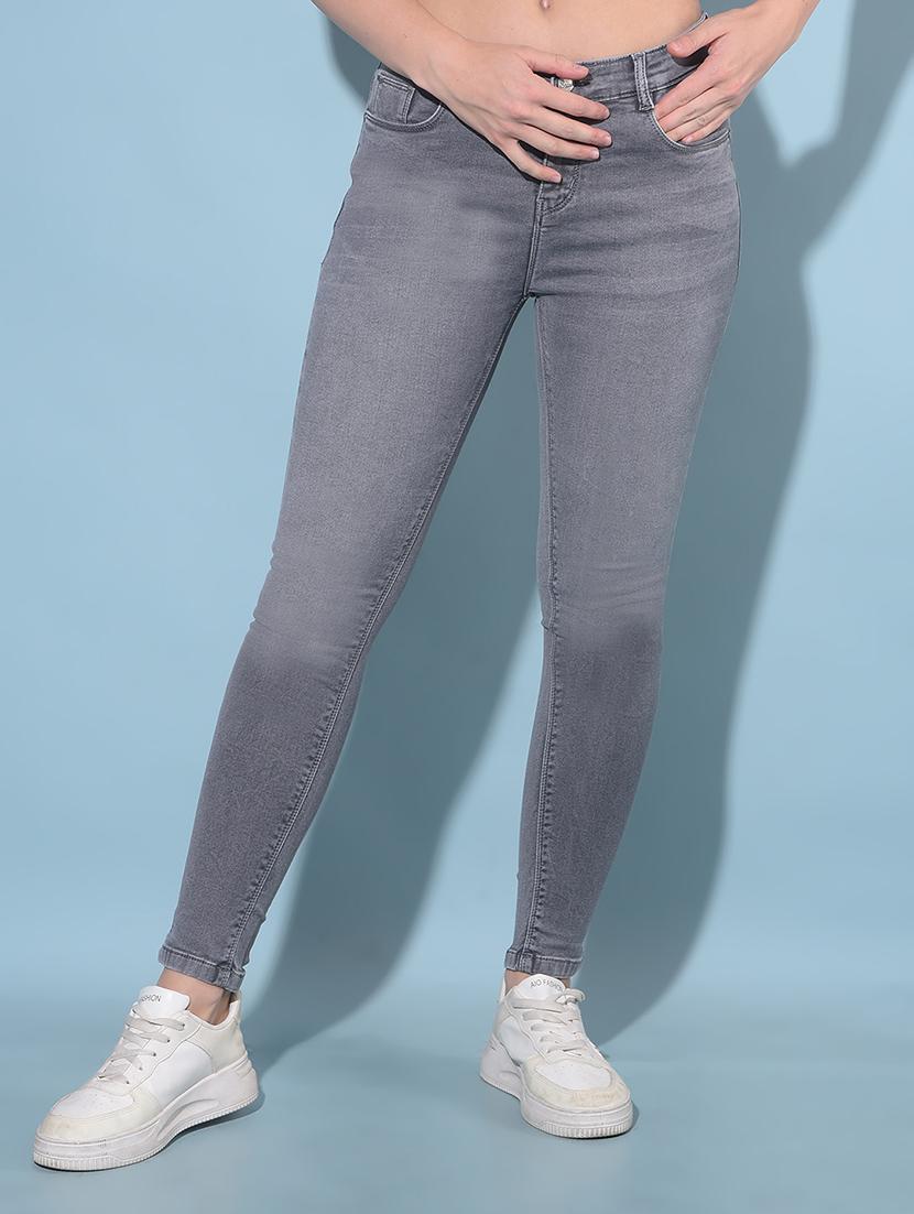 black solid skinny fit jeans - 19957700 - Zoom Image - 0