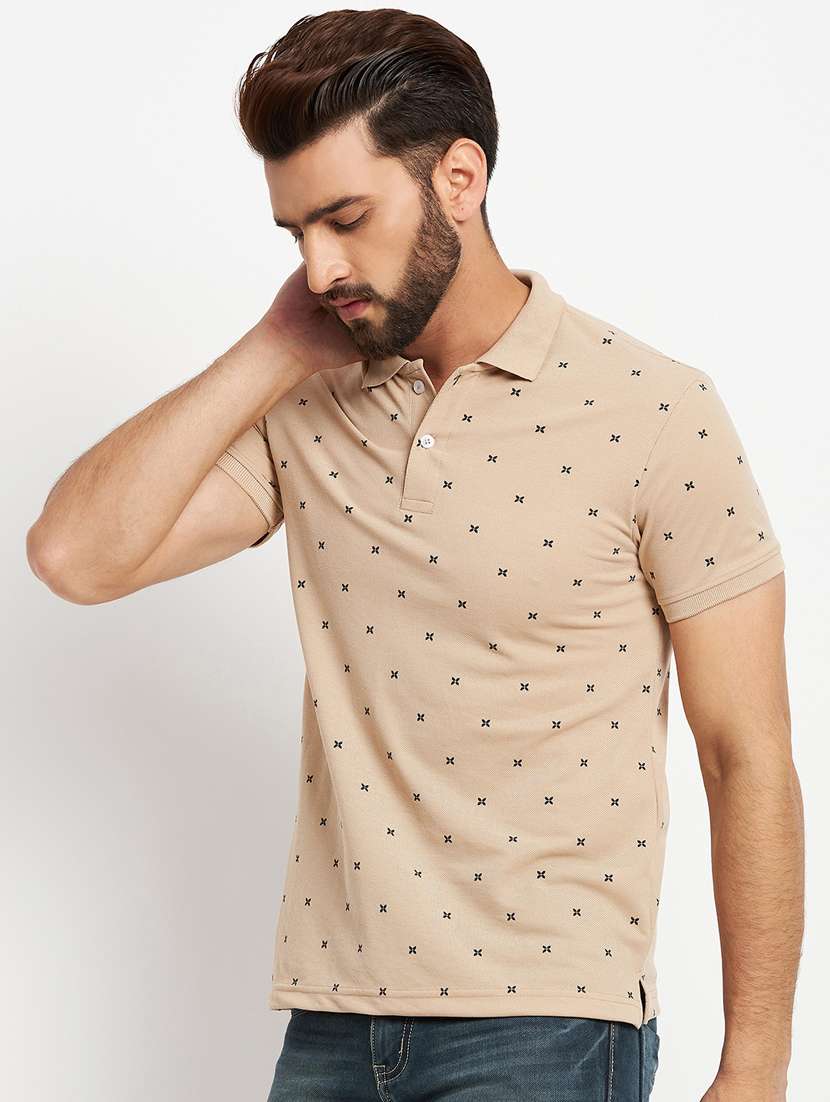 mens printed polo t-shirt 