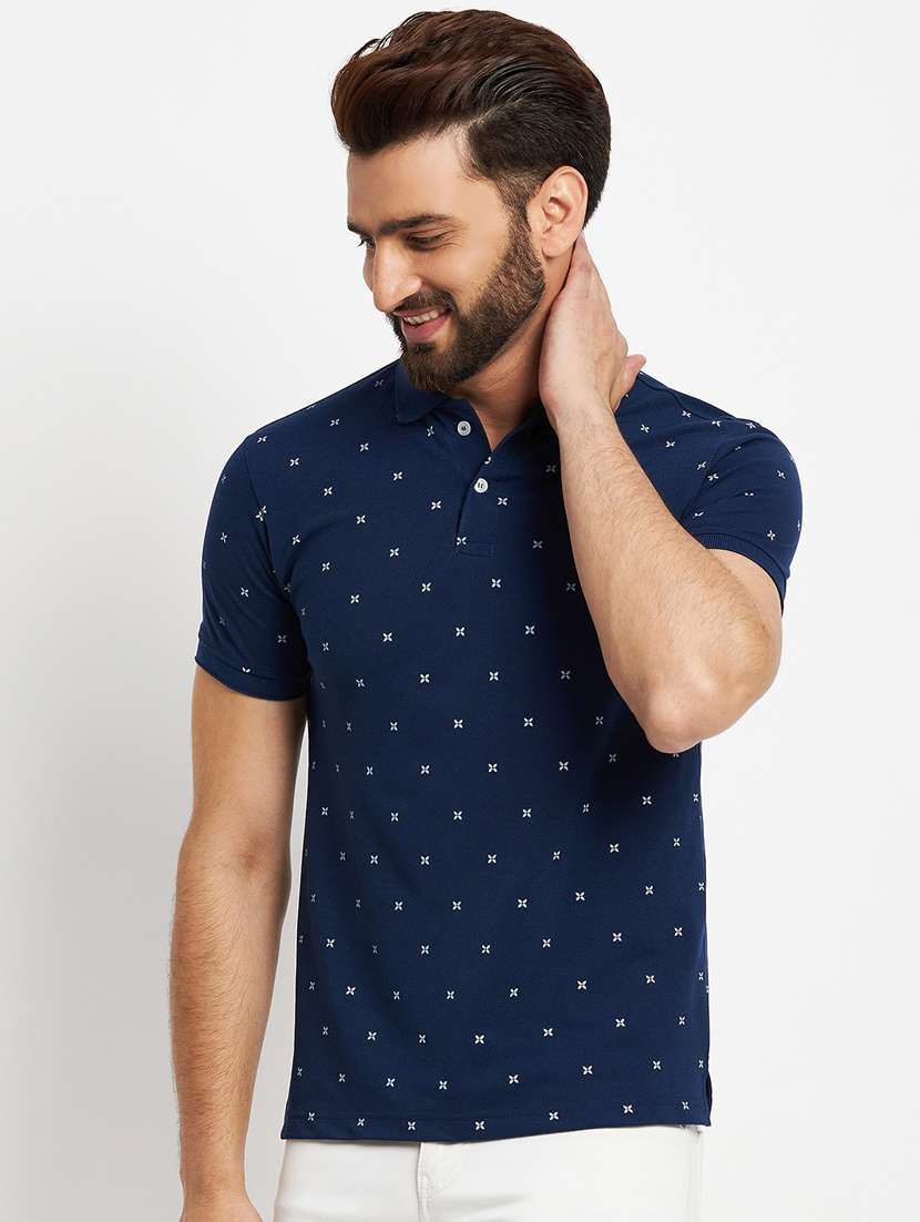 mens printed polo t-shirt 