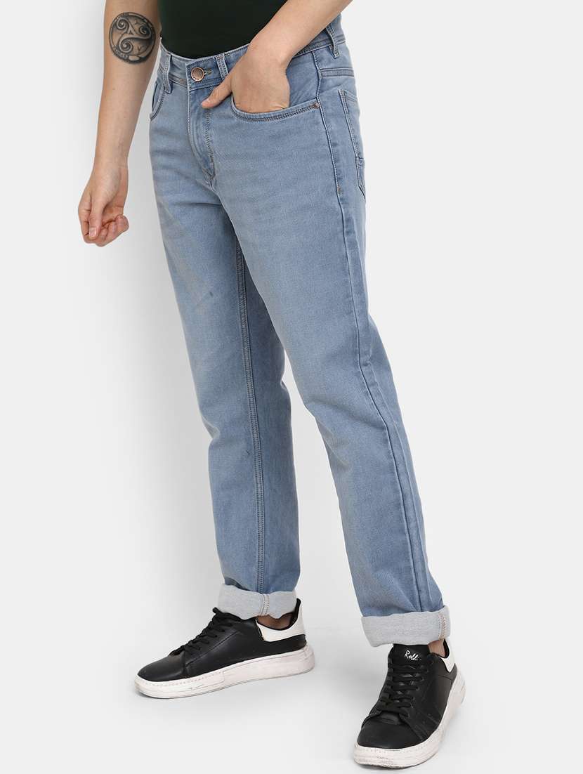 mens straight fit plain jeans - 19959274 -  Standard Image - 1