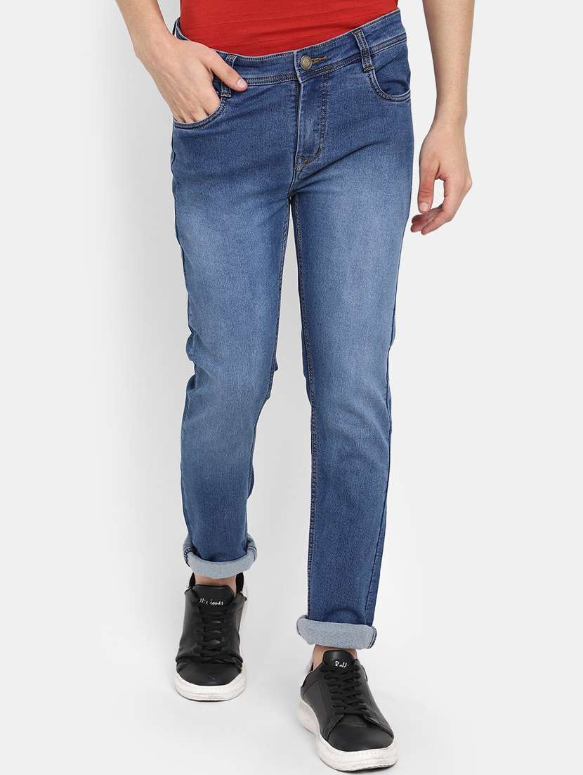 mens slim fit plain jeans