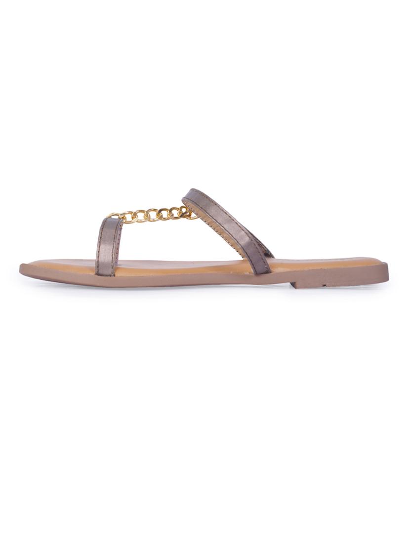 solid one toe flats - 19959401 - Standard Image - 4