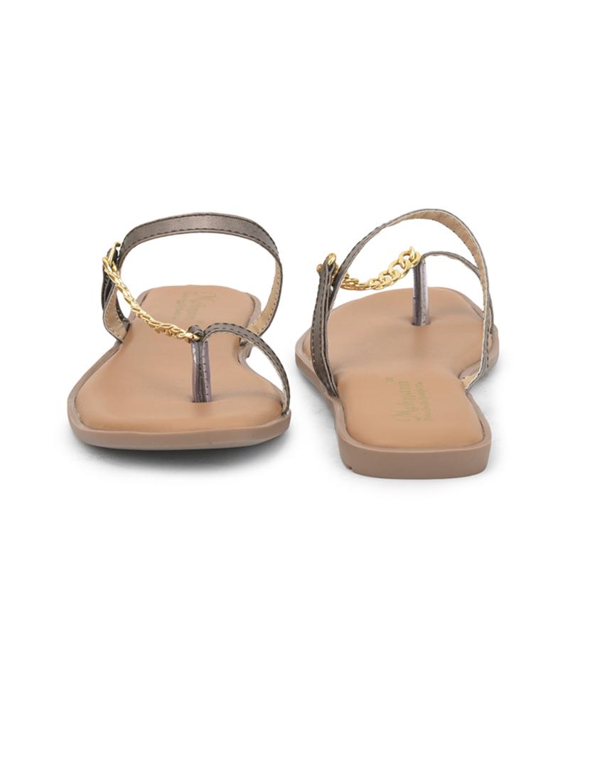 solid one toe flats - 19959401 - Standard Image - 6
