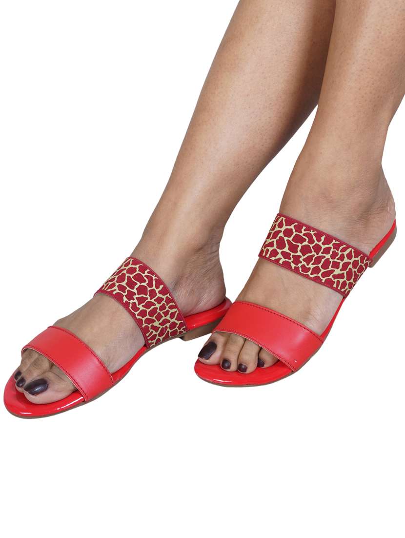 printed slip on flats - 19959422 -  Standard Image - 1