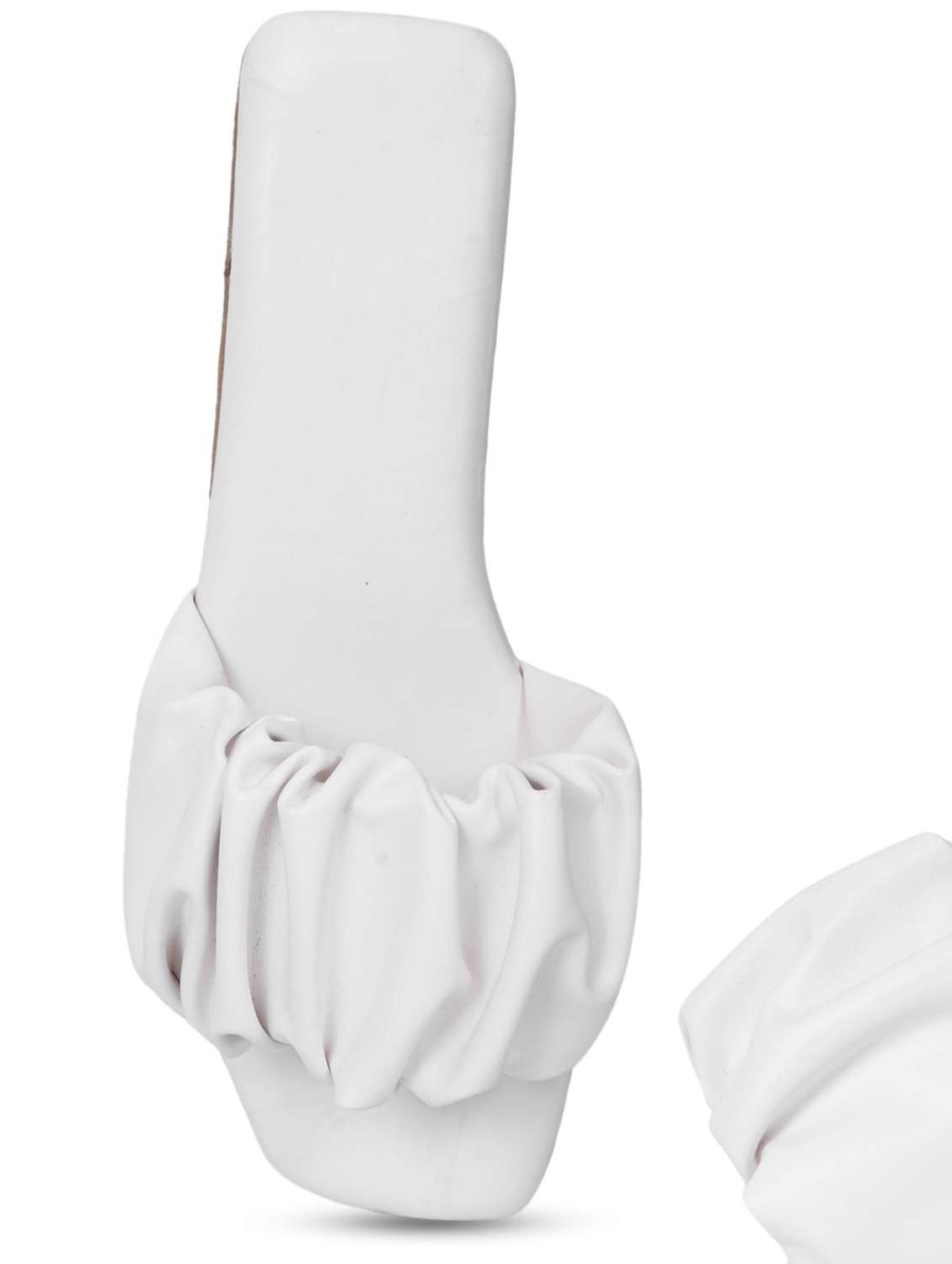 white synthetic slip on sandals - 19959426 - Standard Image - 1
