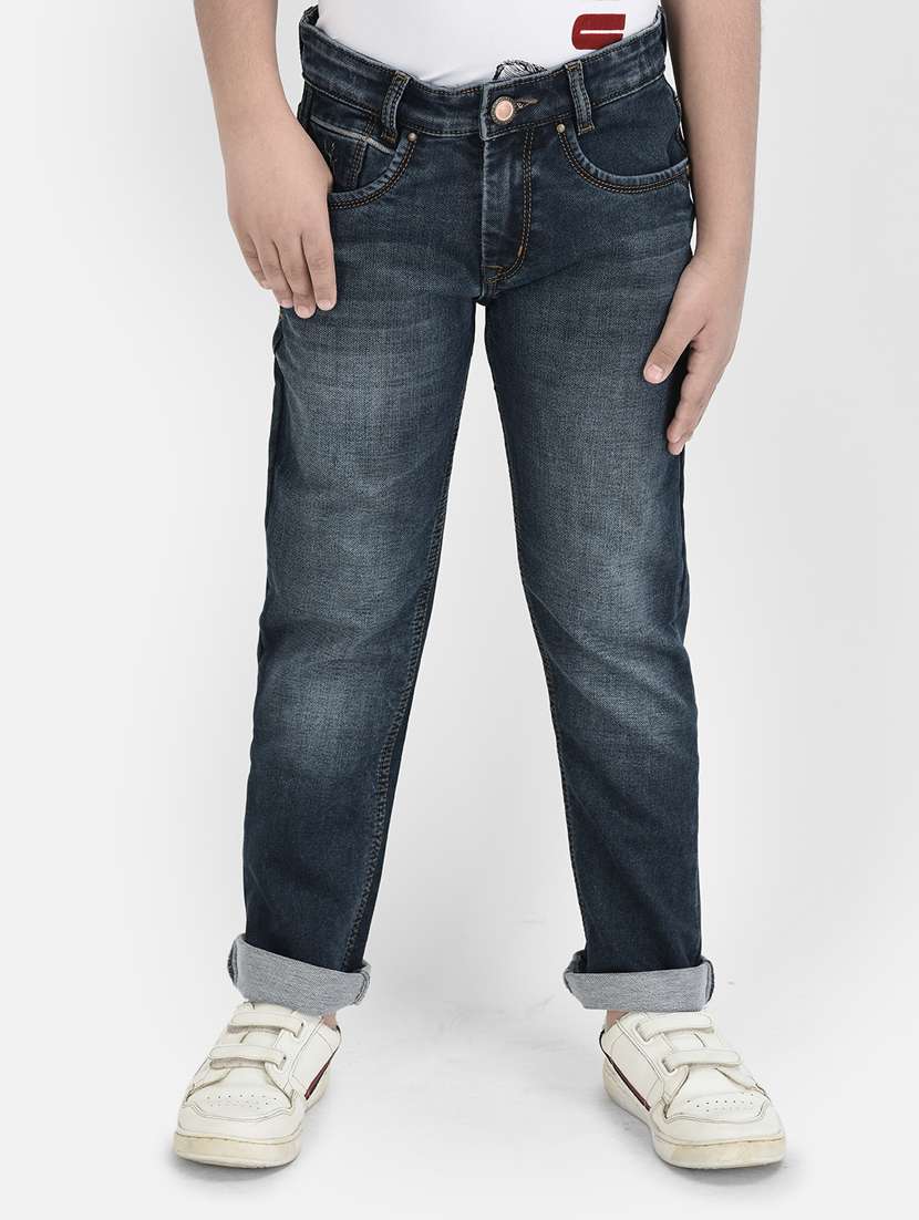 boy's plain slim fit jeans