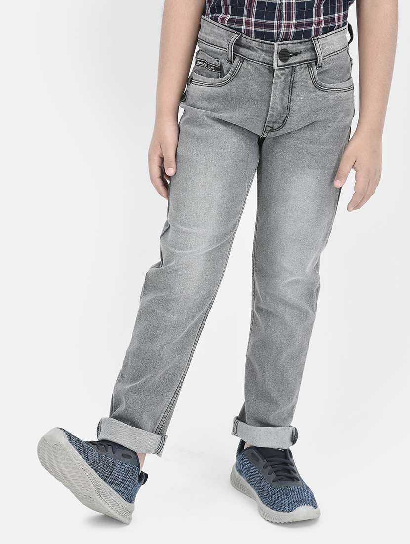 boy's plain slim fit jeans