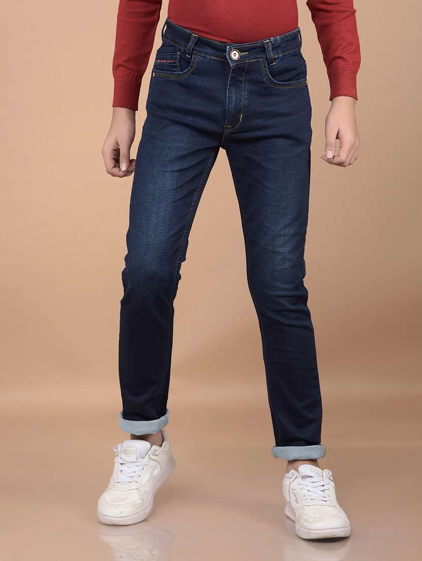 boy's plain slim fit jeans