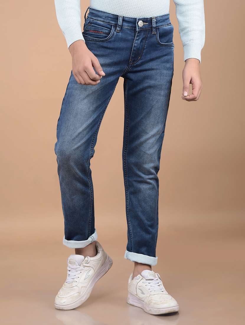 boy's plain slim fit jeans