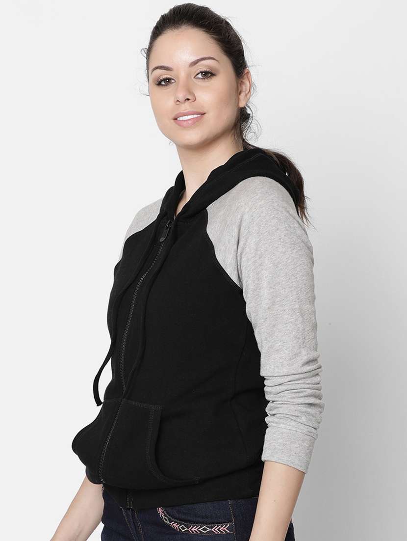 women's color block long sleeve sweatshirt - 19959827 -  Standard Image - 1