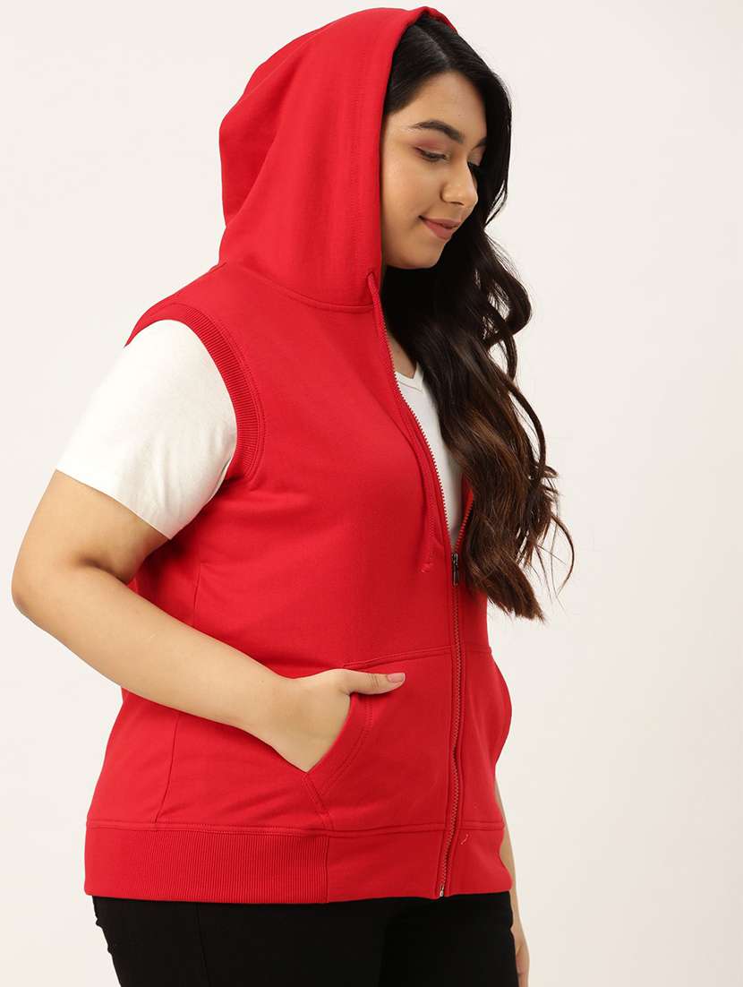 women's plain hooded plus size sweatshirt - 19959832 -  Standard Image - 1