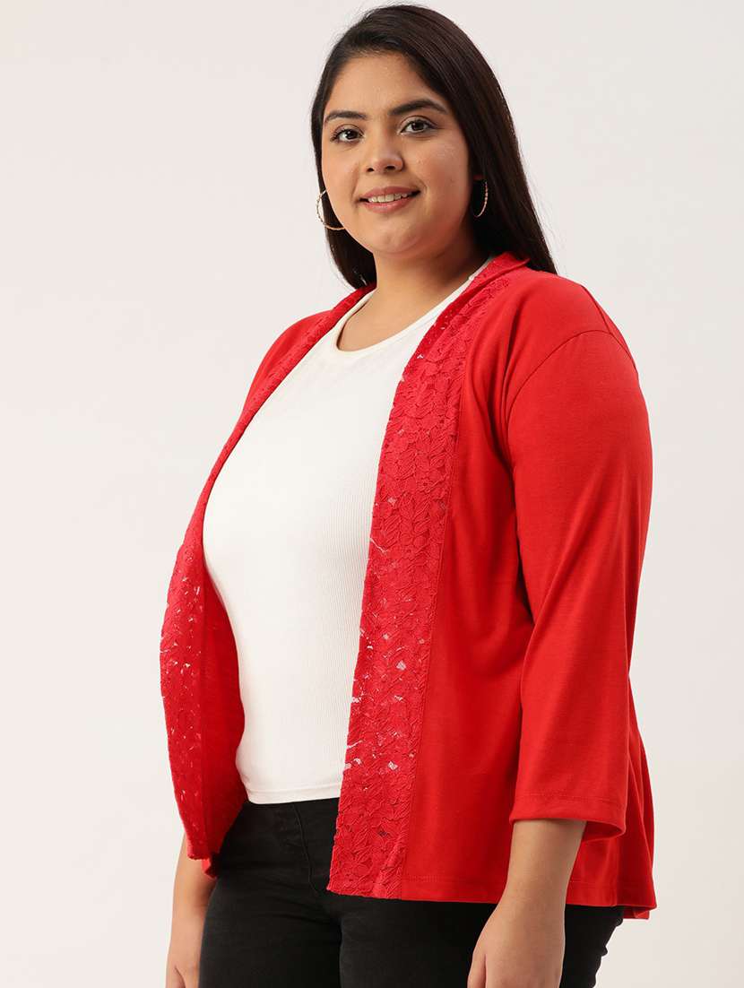 Black Cotton Shrug - 19959860 -  Standard Image - 1