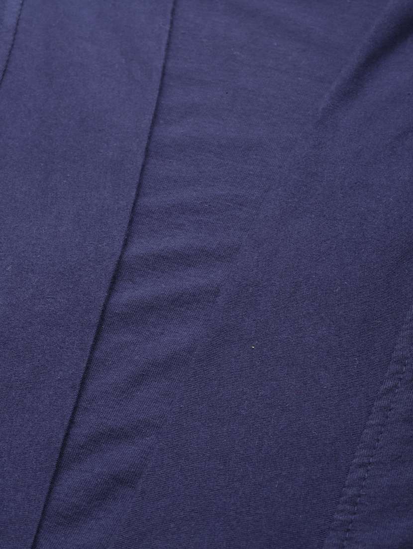 Navy Blue Cotton Shrug - 19959871 -  Standard Image - 4