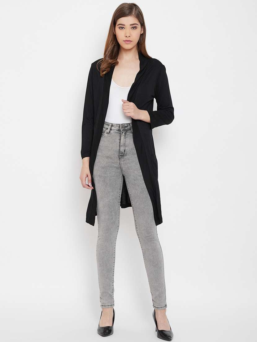 black polyester shrug - 19959874 -  Standard Image - 4