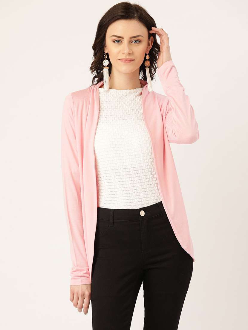 pink viscose shrug
