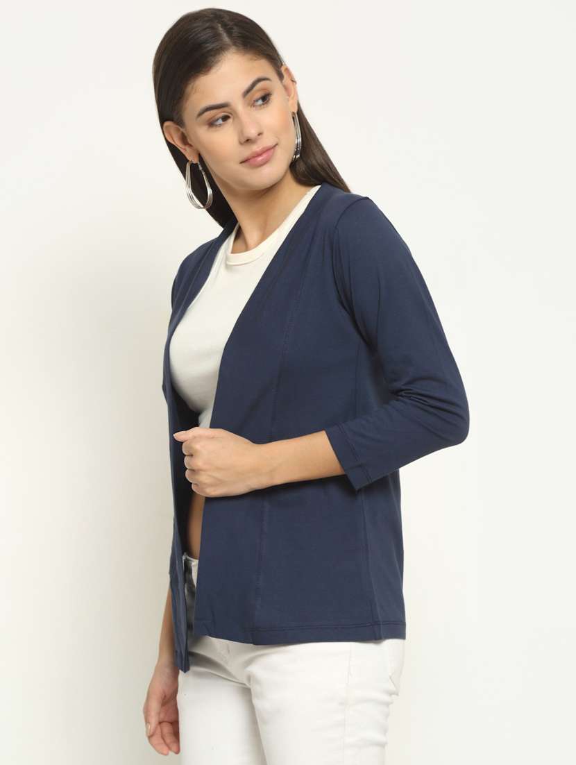 blue solid regular shrug - 19960118 -  Standard Image - 1
