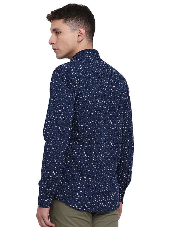 mens micro print casual shirt - 19961207 -  Standard Image - 1