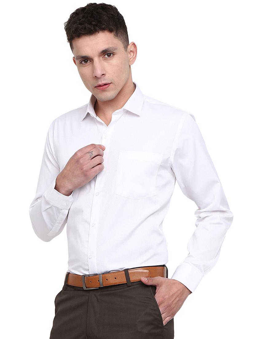 mens self design formal shirt - 19961613 - Standard Image - 1