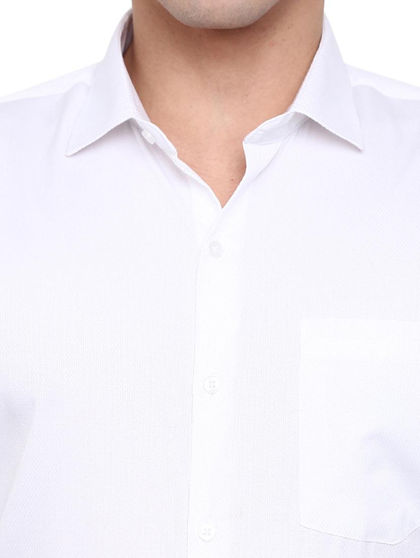 mens self design formal shirt - 19961613 - Standard Image - 4