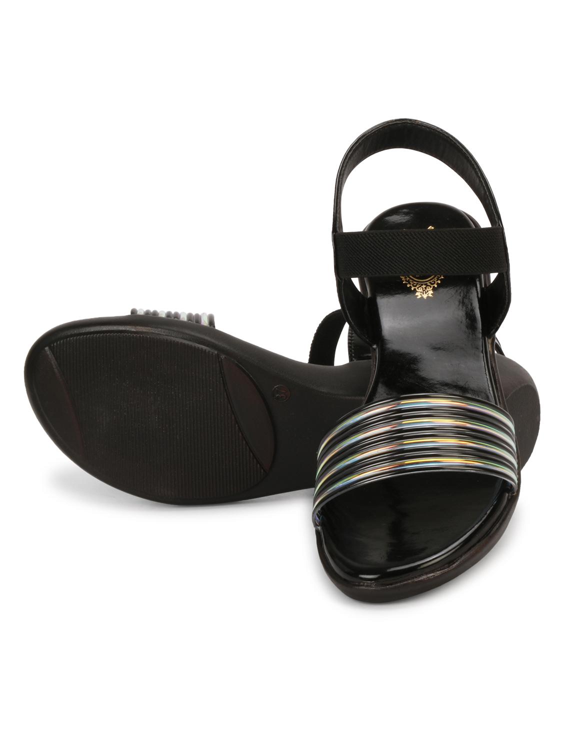 black ankle strap wedge - 19962236 - Standard Image - 4