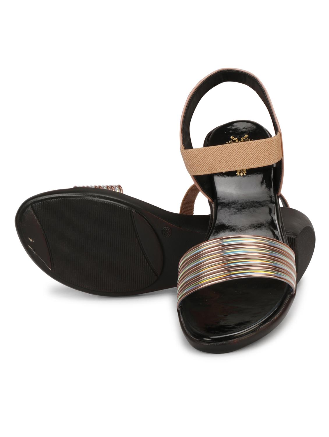 peach ankle strap wedge - 19962237 - Standard Image - 4
