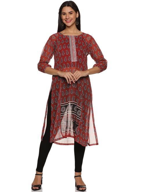 women's straight kurta - 19962251 - Standard Image - 0