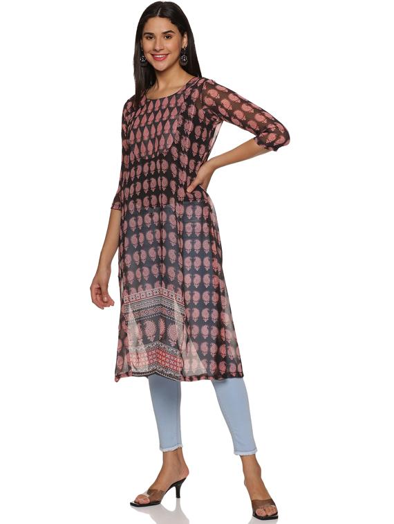 women's straight kurta - 19962256 - Standard Image - 1