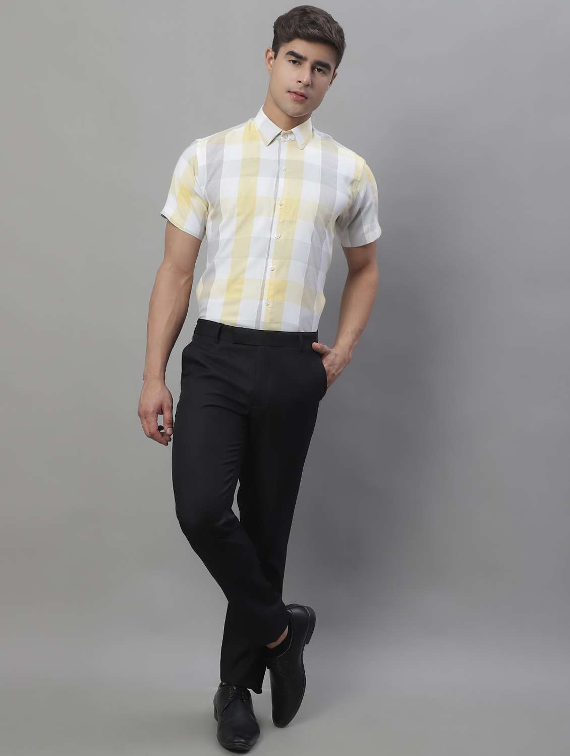 mens checks formal shirt - 19962976 -  Standard Image - 4