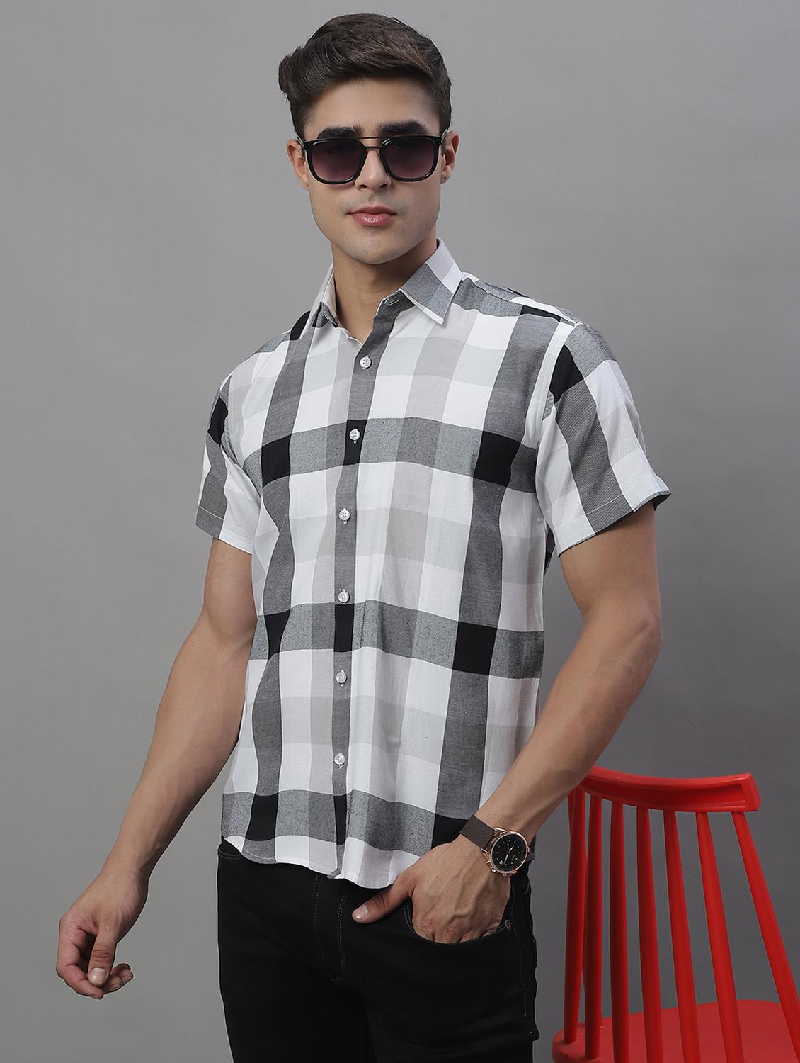 mens checks casual shirt - 19962983 -  Zoom Image - 0