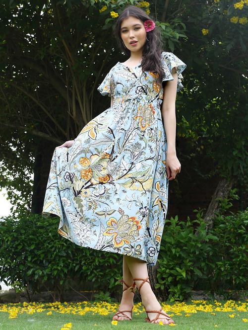 women's fit & flare floral dress - 19963227 -  Standard Image - 0