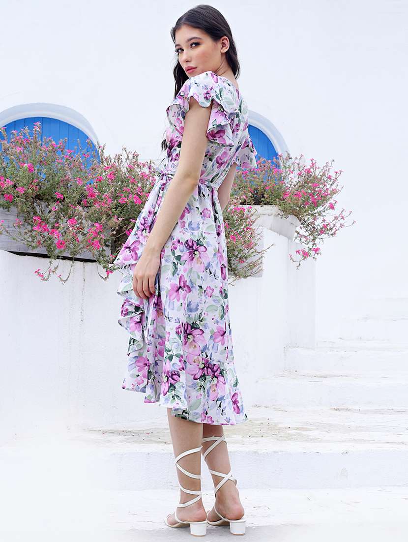 women's ruffle floral dress - 19963228 -  Standard Image - 1