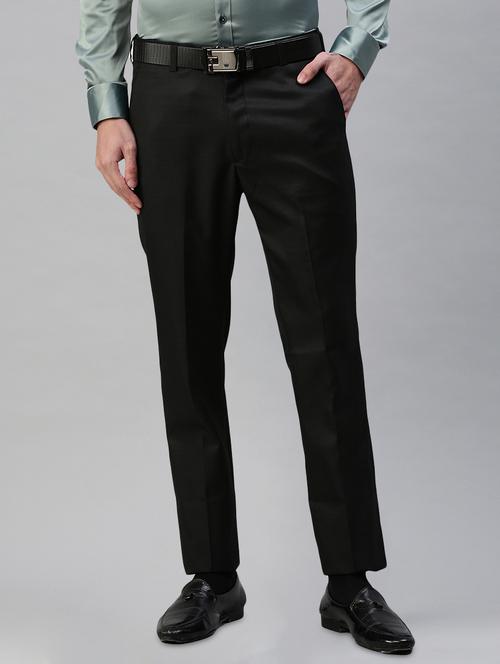 mid rise cotton flat front formal trouser - 19963255 - Standard Image - 0
