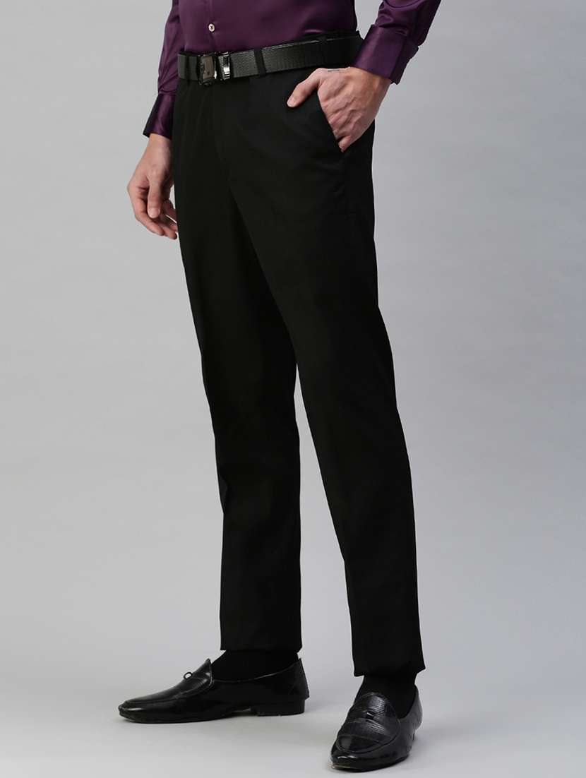 mid rise cotton flat front formal trouser - 19963257 -  Standard Image - 1