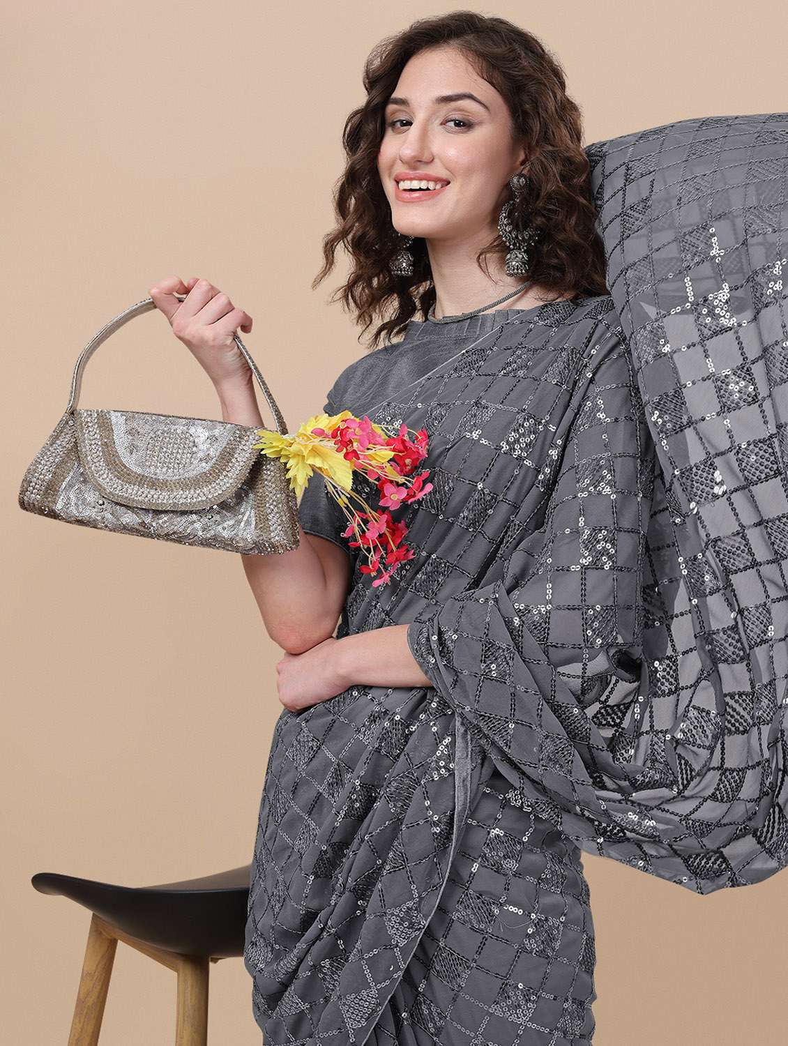 women's embellished saree - 19963402 -  Standard Image - 4