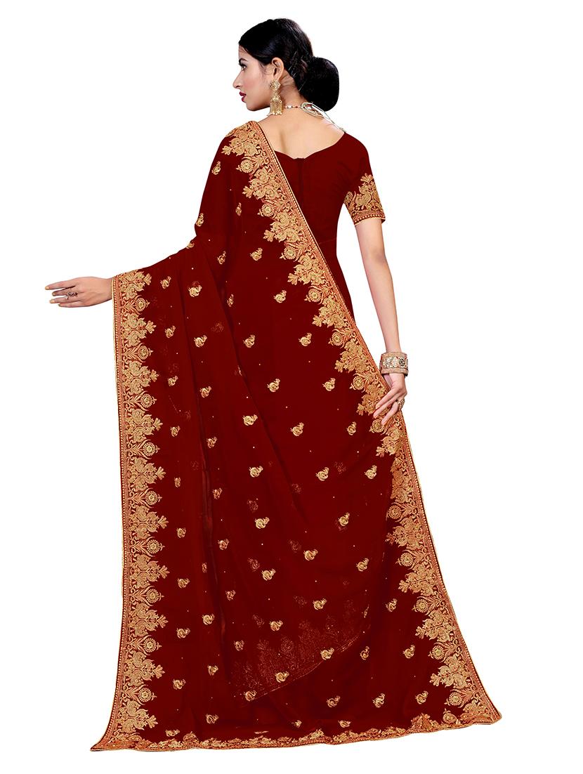 women's embroidered saree - 19963463 - Standard Image - 1