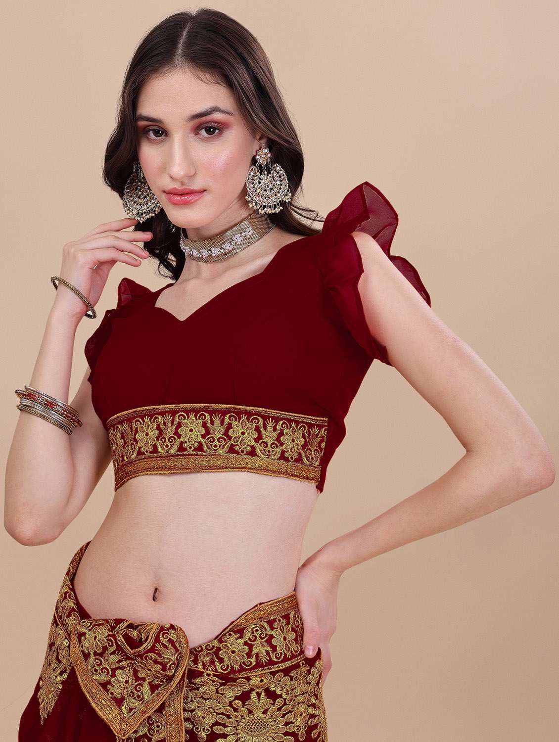 women's embroidered saree - 19963473 - Standard Image - 4