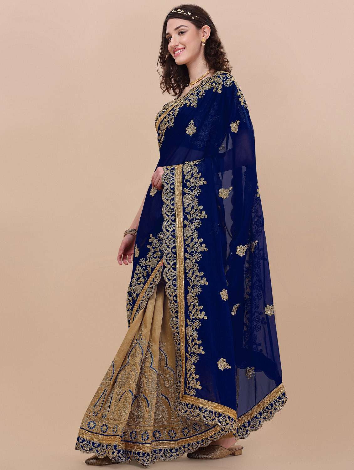 women's embroidered saree - 19963489 -  Standard Image - 1
