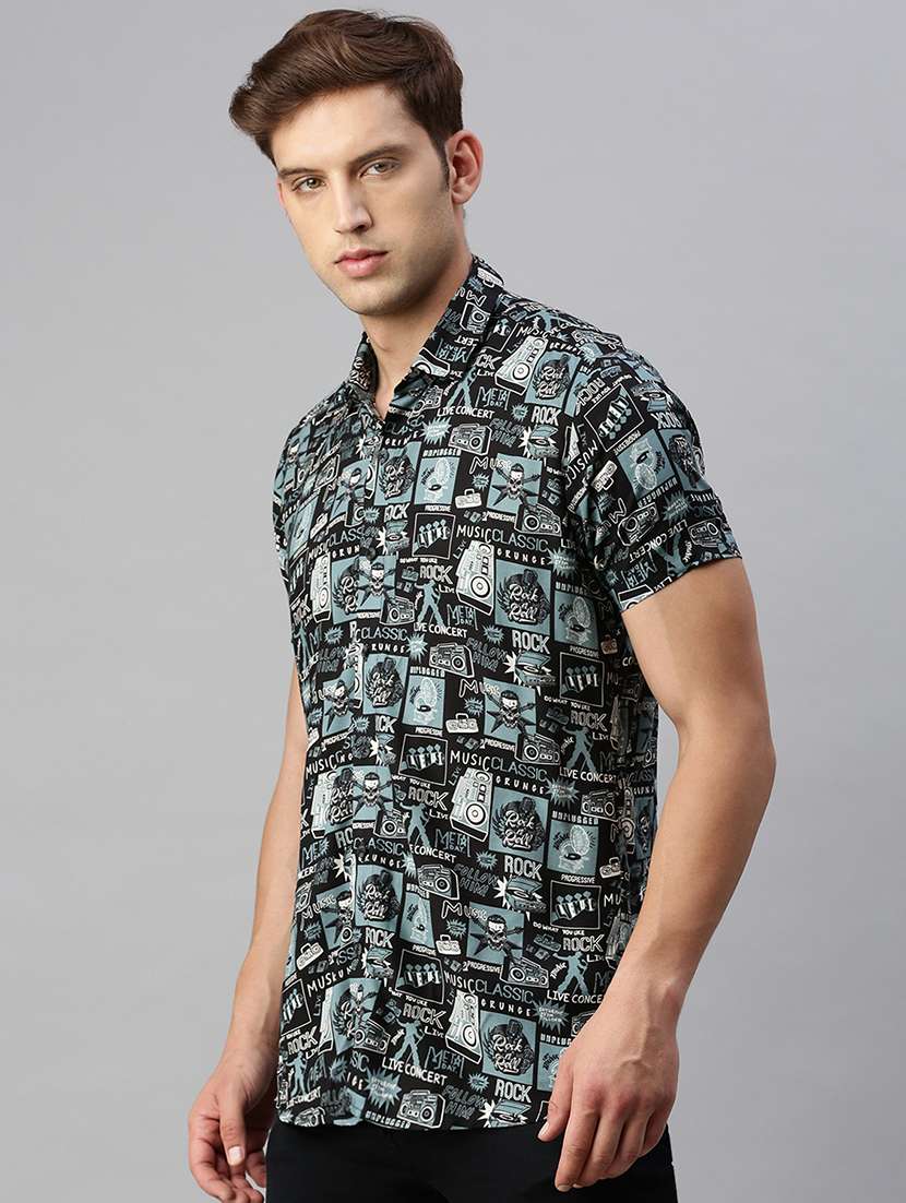 mens graphic casual shirt - 19963547 -  Standard Image - 1