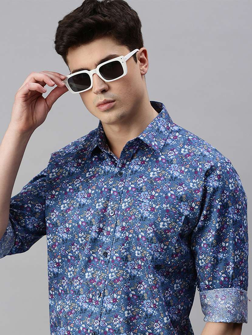 mens florals casual shirt - 19963548 - Standard Image - 4