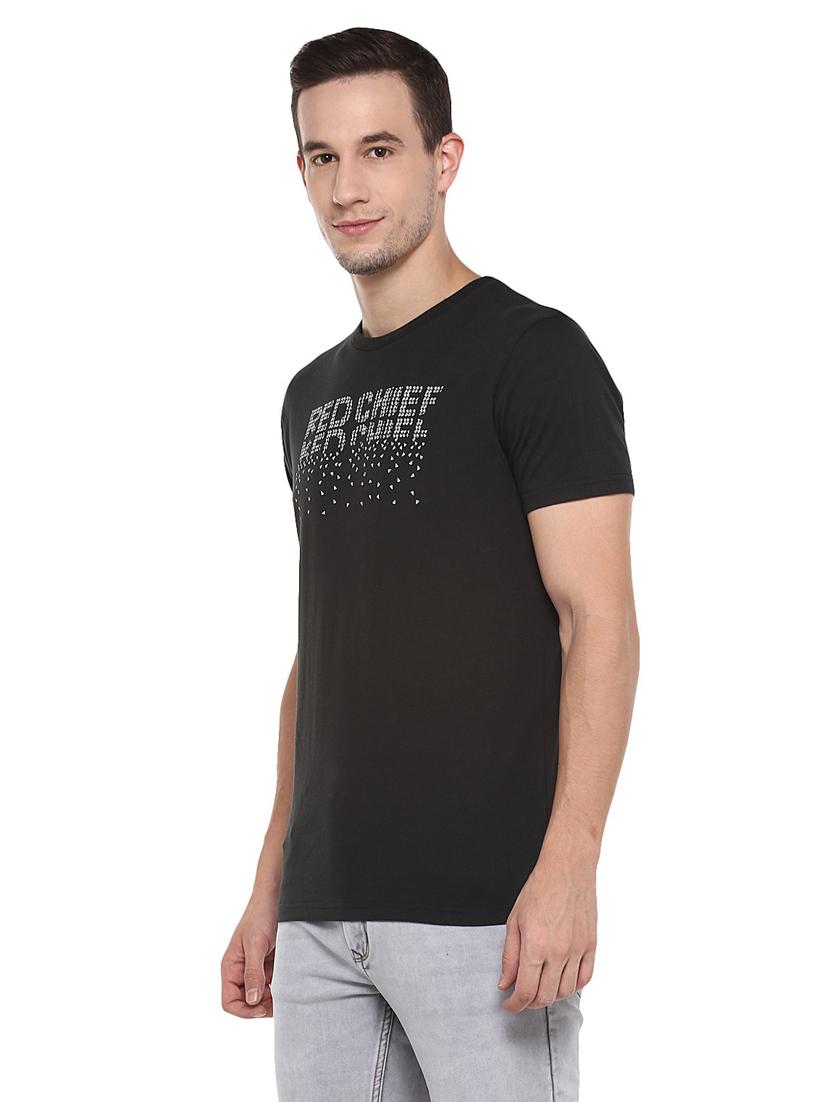 round neck printed regular t-shirt - 19964005 - Standard Image - 1