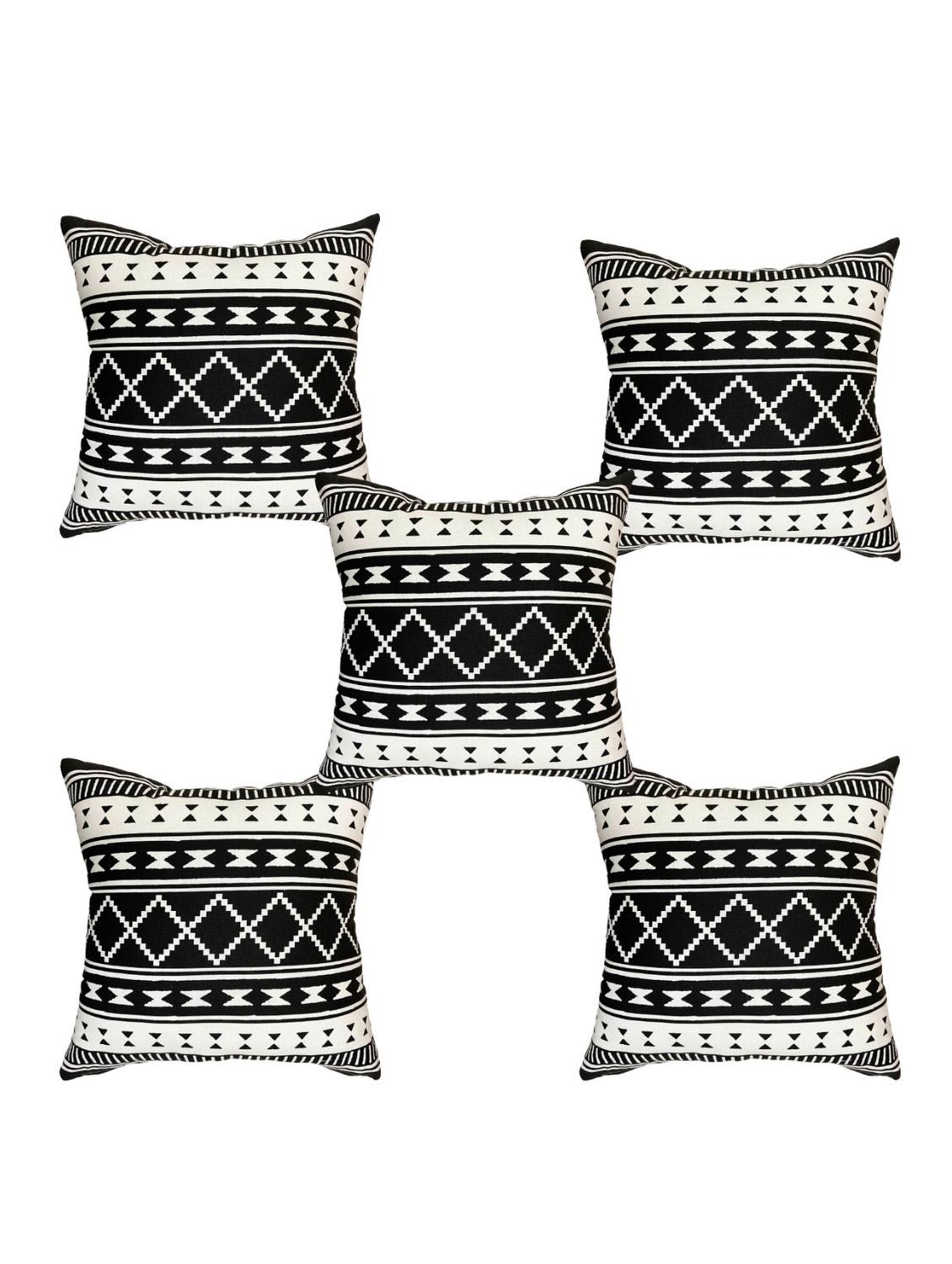 set of 5 printed cushions cover - 19964068 -  Zoom Image - 0