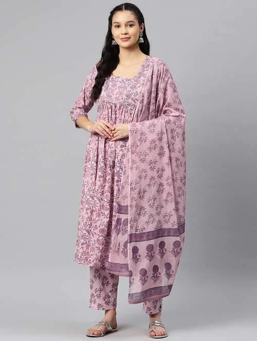 women floral kurta pant with dupatta - 19964197 -  Standard Image - 0