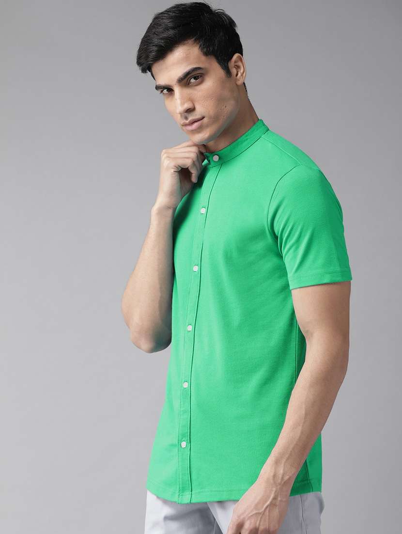 mens solid casual shirt - 19967871 -  Standard Image - 1