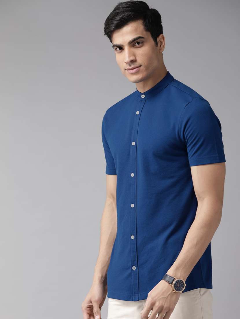 mens solid casual shirt - 19967881 -  Standard Image - 1