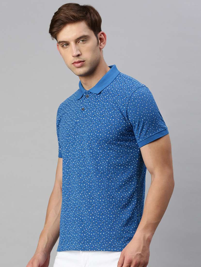 polo neck printed polo t-shirt - 19967884 -  Standard Image - 1