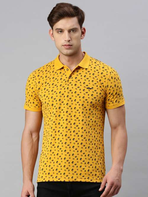 polo neck printed polo t-shirt - 19967885 - Standard Image - 0
