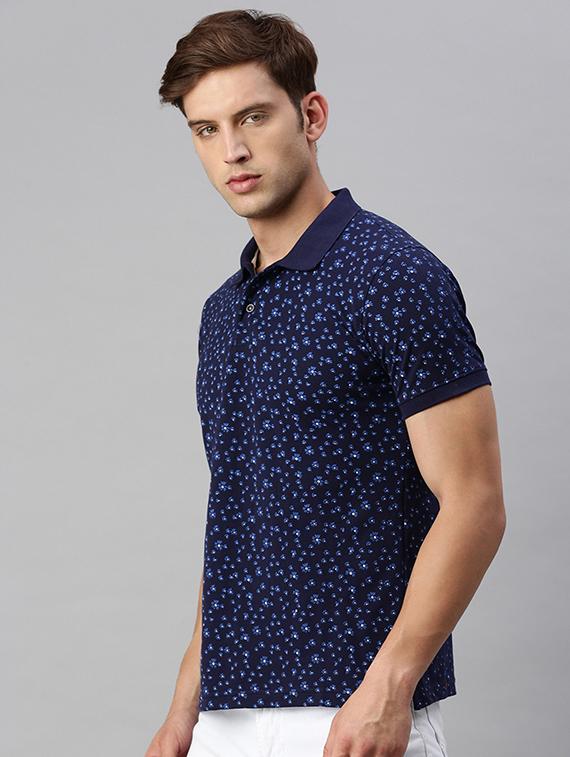polo neck printed polo t-shirt - 19967888 - Standard Image - 1